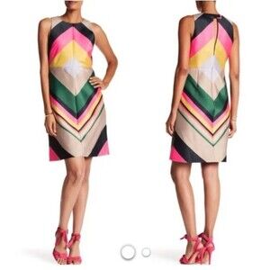 JCREW COLLECTION POP-Stripe Sleeveless Dress Midi Holiday Party-00